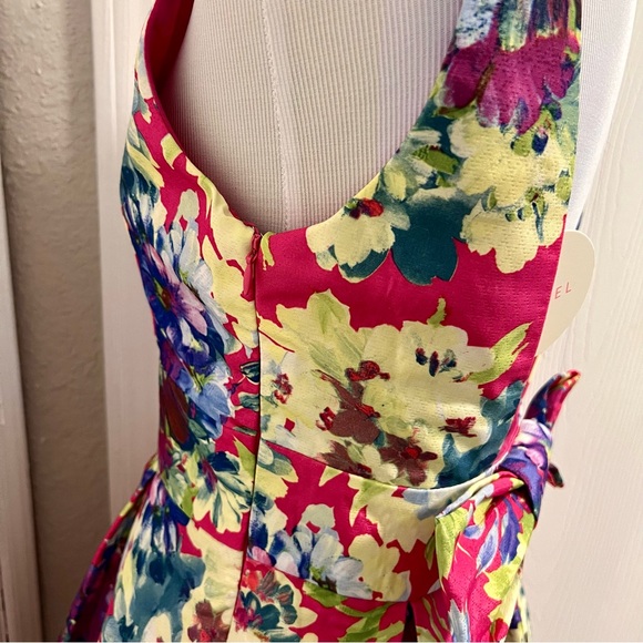 Luxxel Skater Dress with Bow A1 - Picture 5 of 8